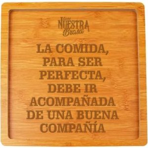 Tábua Quadrada 20x20 cm - Nuestra Brasa